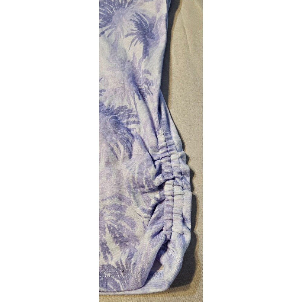 Oshkosh Girls Purple Palm Tree Print Razor Back Tank Top Size 14,Beach,Hawaiian - Picture 6 of 9